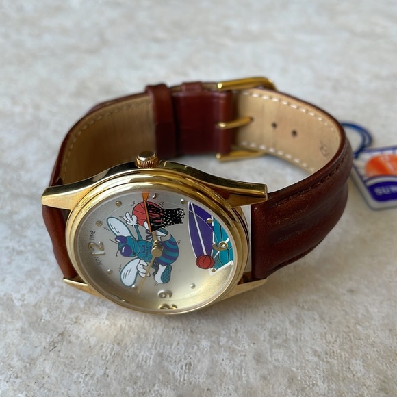 Sun time men battery leather band water resistant - Picture 3 of 7